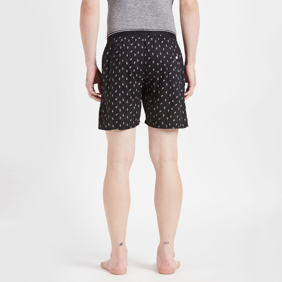 Cotton Printed Boxers, Black, large image number null