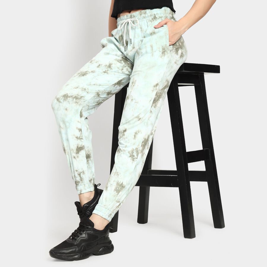 Ladies' 100% Cotton Track Pants, Light Green, large image number null