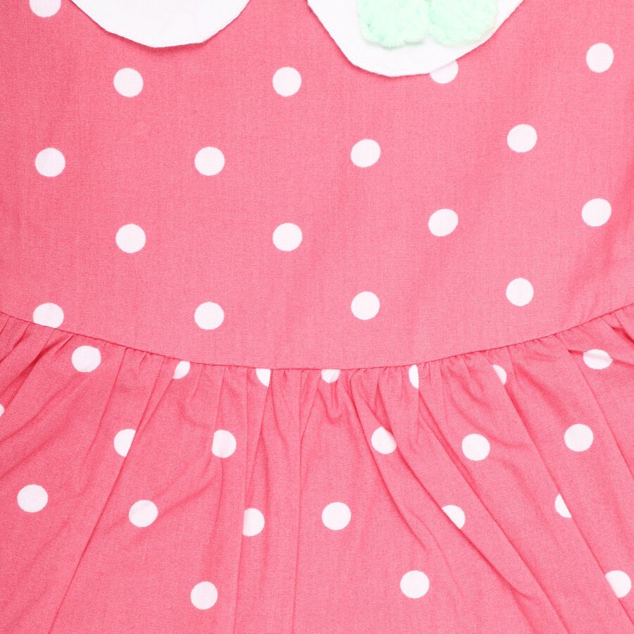 Infants' 100% Cotton Frock , गुलाबी, large image number null