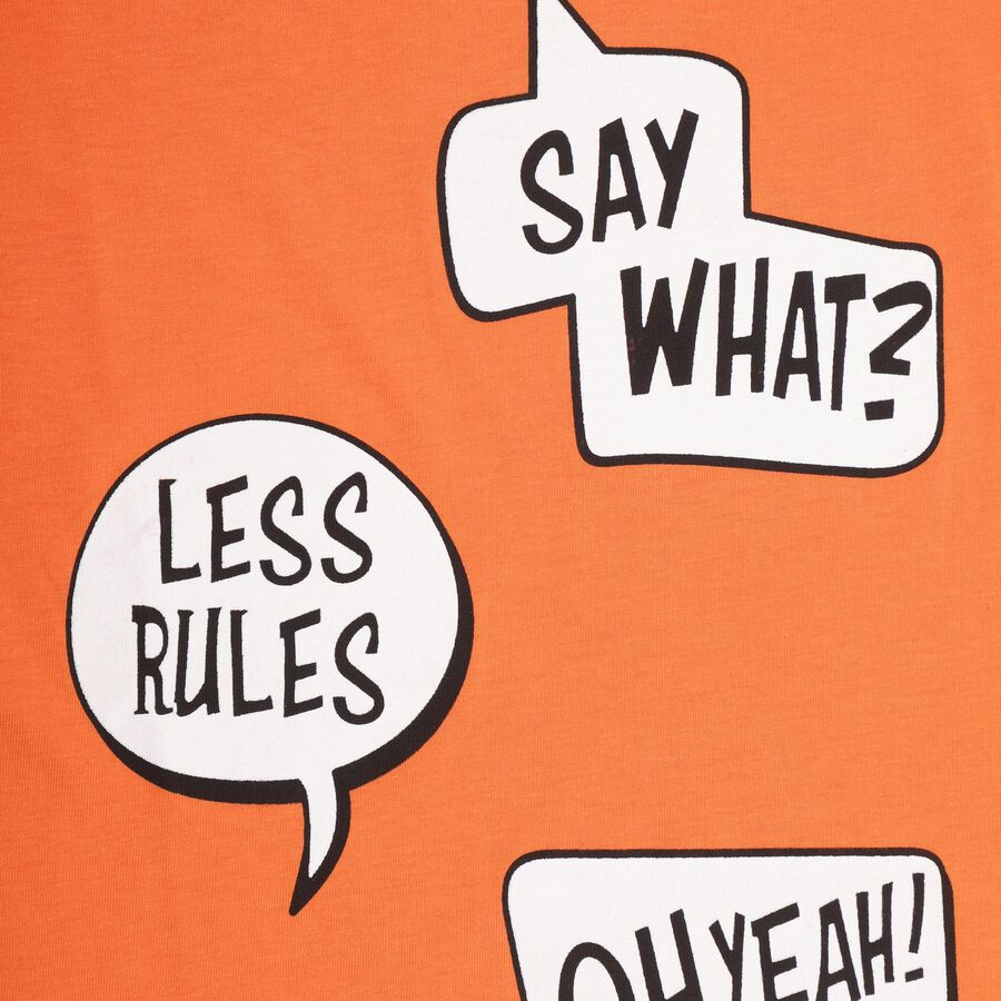 Boys' Half Sleeves T-Shirt , Orange, large image number null