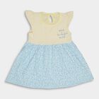 Infants' 100% Cotton Frock, Yellow, small