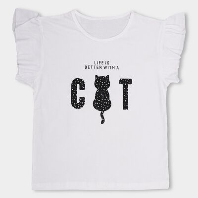 Girls' 100% Cotton T-Shirt 