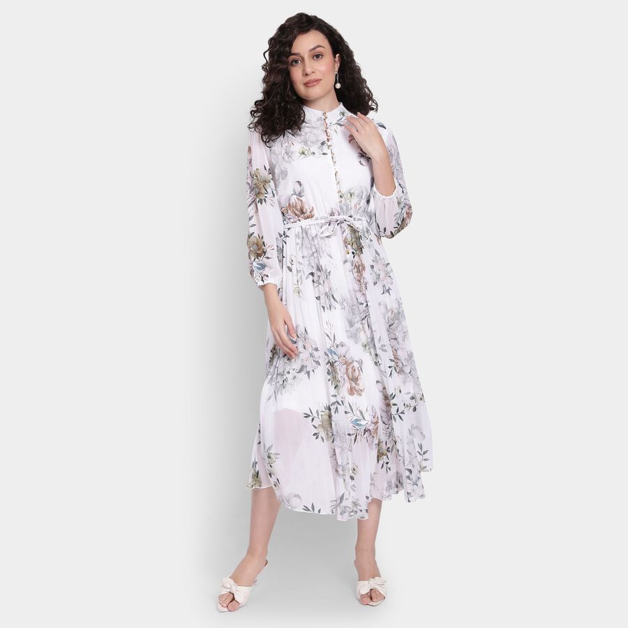 Ladies' Dress , ऑफ व्हाइट, large image number null