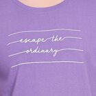 Ladies' Round Neck T-Shirt , बैंगनी, small image number null