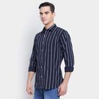Stripes Casual Shirt, Navy Blue, small image number null