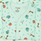 Infants Printed Cotton Baby Gift Set, Light Green, small image number null