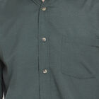 Solid Casual Shirt, Dark Green, small image number null