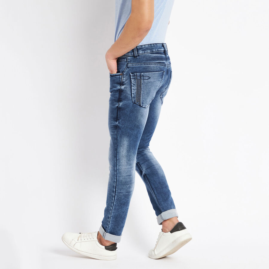 Classic 5 Pocket Slim Jeans, Dark Blue, large image number null
