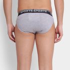 Men's Briefs, मिश्रित हल्का ग्रे, small