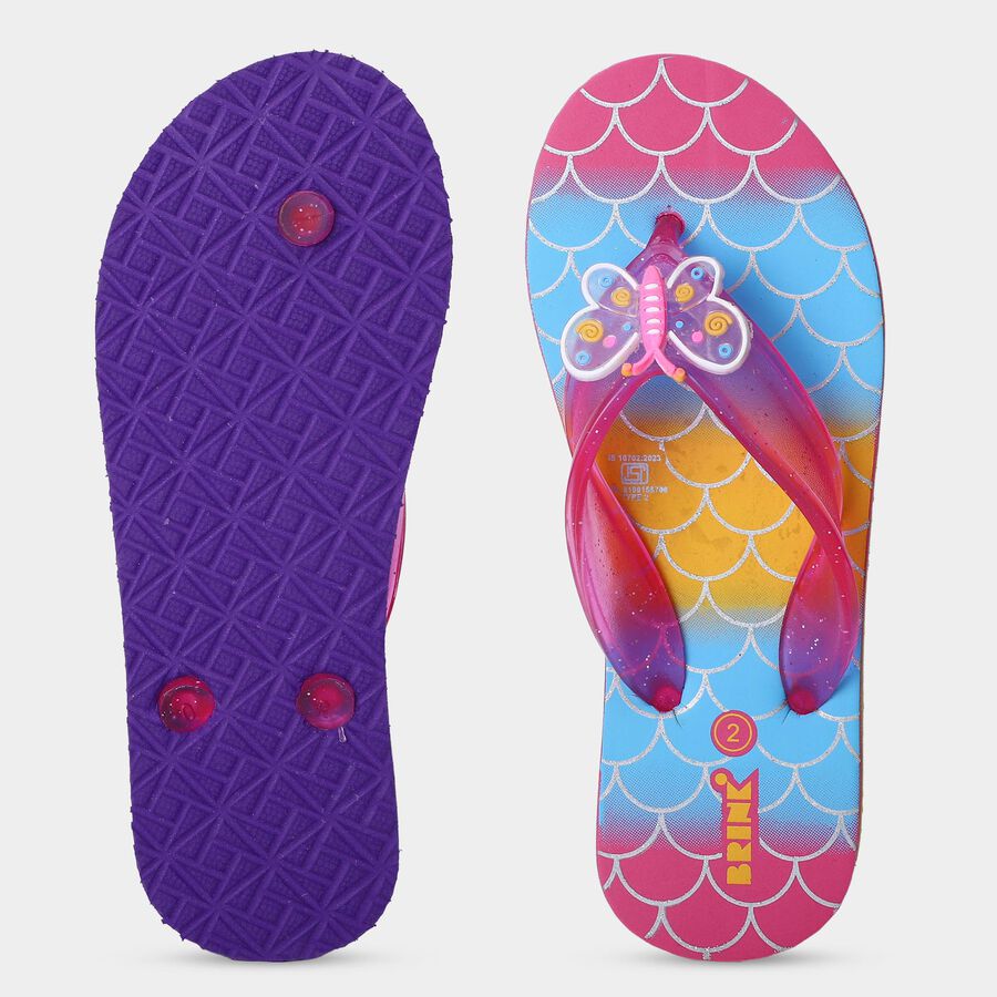 Girls' Slipper, Pink, large