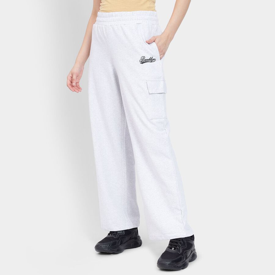 Ladies' Track Pants, Ecru Melange, large image number null