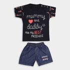 Infant Boys' 100% Cotton Baba Suit, नेवी ब्लू, small
