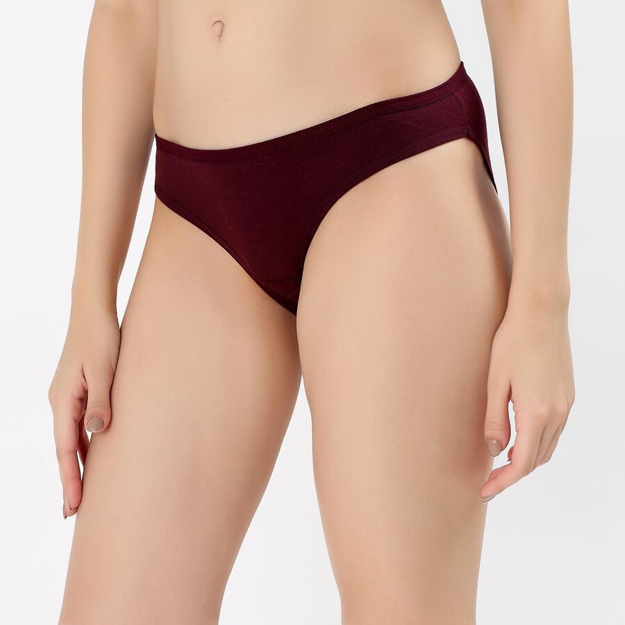 Women's Deep Burgundy Regular Fit Panty, Wine, large