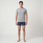 Men's Navy Blue Regular Fit Solid Trunks, नेवी ब्लू, small