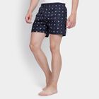 Men's 100% Cotton Boxers, Navy Blue, small image number null