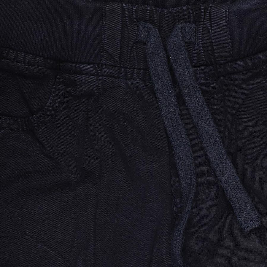 Boys' Navy Blue Regular Fit Cargo Cotton Jamaican, Navy Blue, large