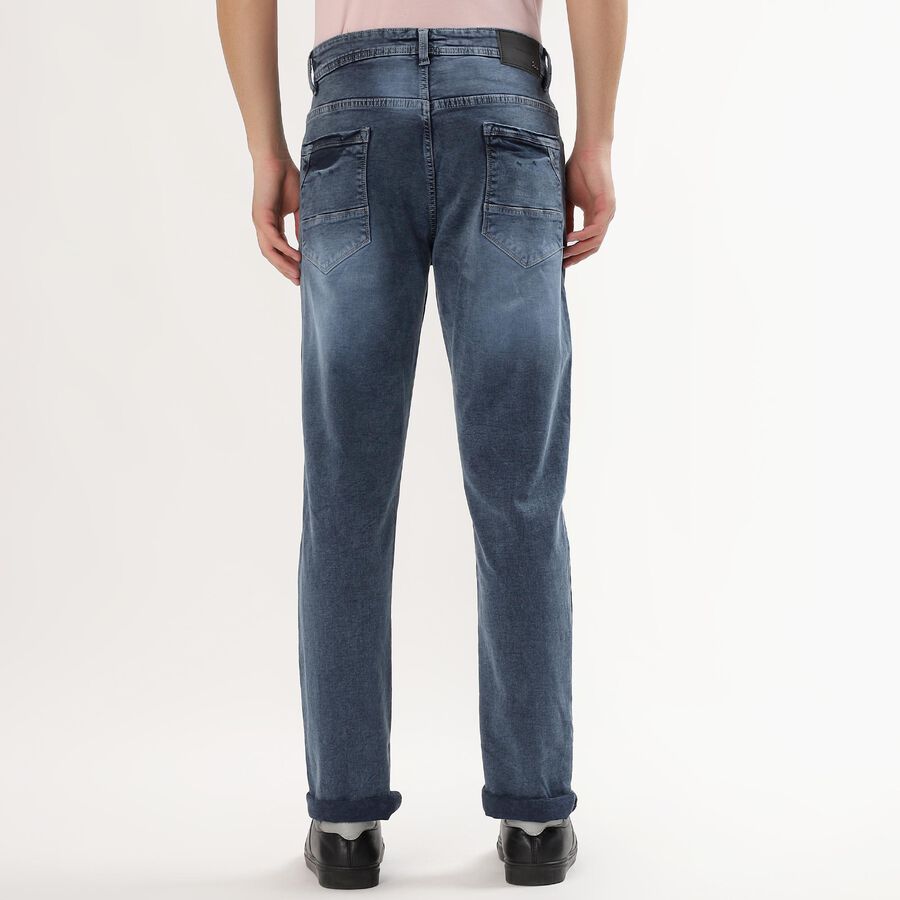 Men's Stonewashed Blue Slim Fit Jeans&nbsp;, Dark Grey, large