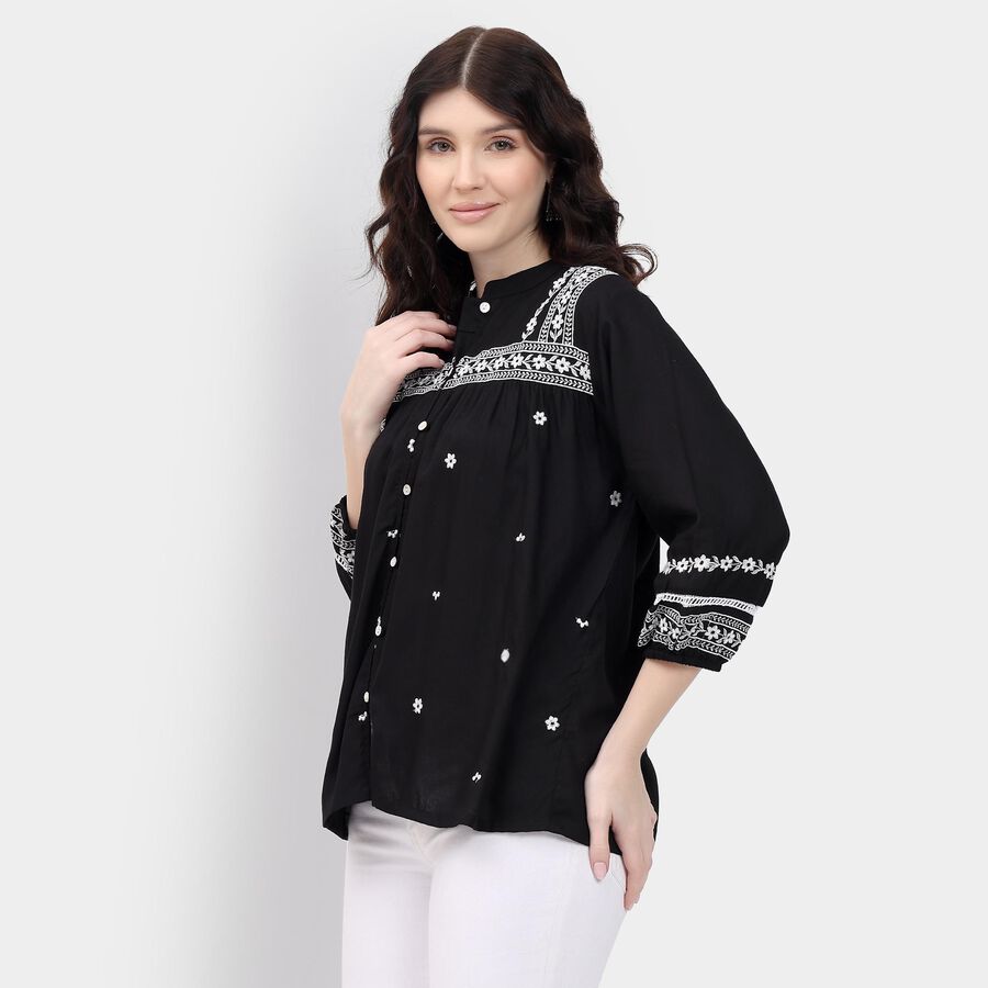 Ladies' Shirt, काला, large image number null