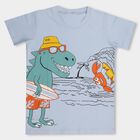 Boys' 100% Cotton Half Sleeves T-Shirt , Light Blue, small image number null