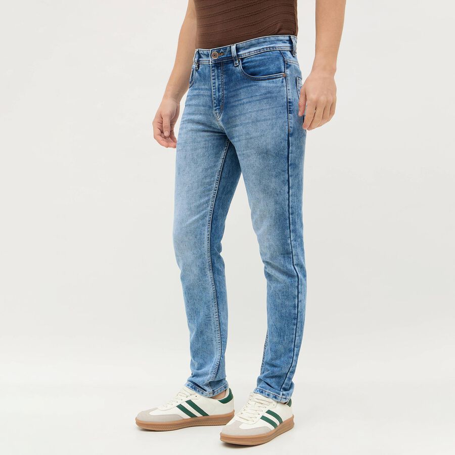 Men's Jeans, मध्यम नीला, large image number null
