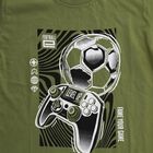 Boys' Half Sleeves T-Shirt, Olive, small