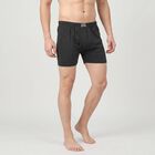 Men's Charcoal Regular Fit Solid Trunks, चारकोल, small