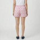 Women's Pink Cotton Regular Fit Shorts, हल्का गुलाबी, small