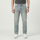 Men's Light Blue Faded Jeans, हल्का नीला, small