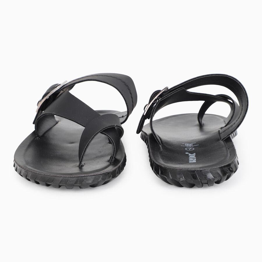 Men's Sandal, काला, large