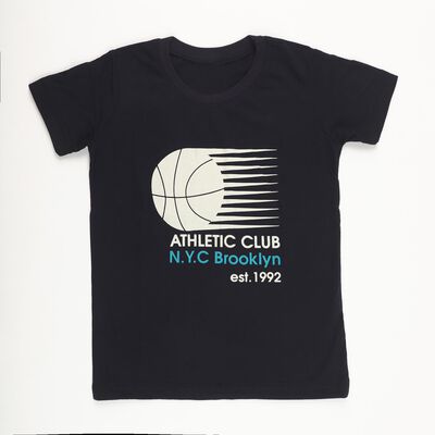 Boys Deep Midnight Navy Blue Crew Neck Casual T-Shirt