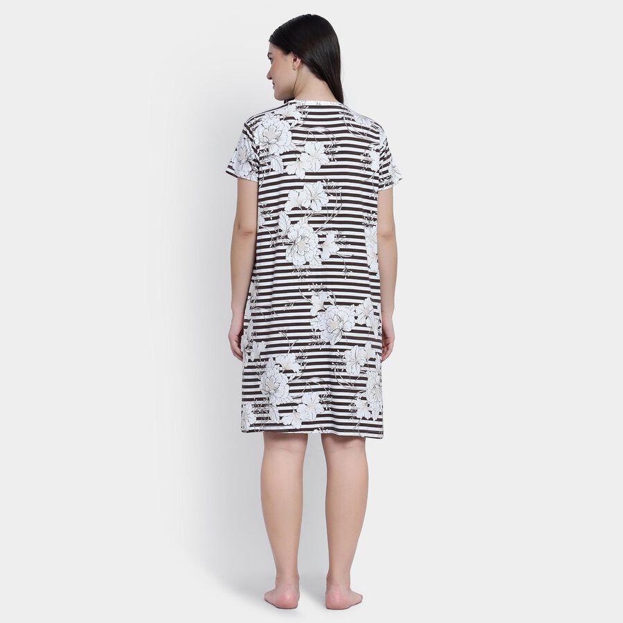 All Over Print Nighty, White, large image number null