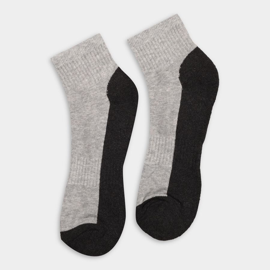 Men's Socks (Pack of 3), नेवी ब्लू, large
