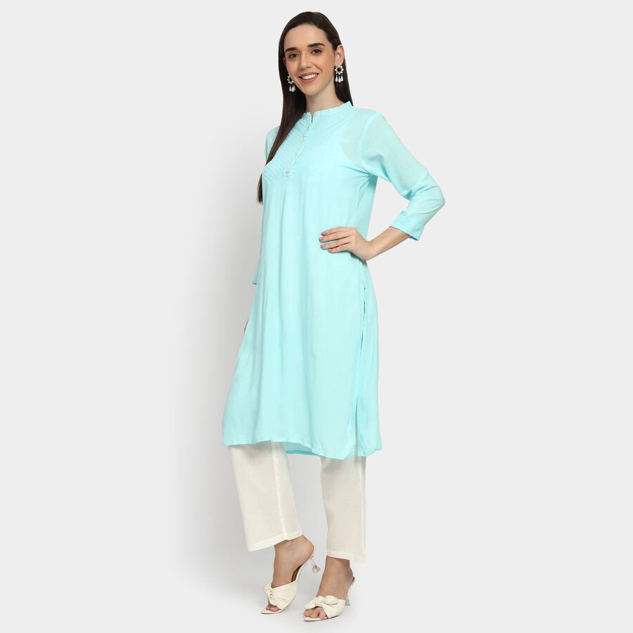Ladies' Kurta, Aqua, large image number null