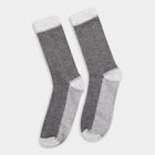 Men's Socks (Pack of 2), काला, small
