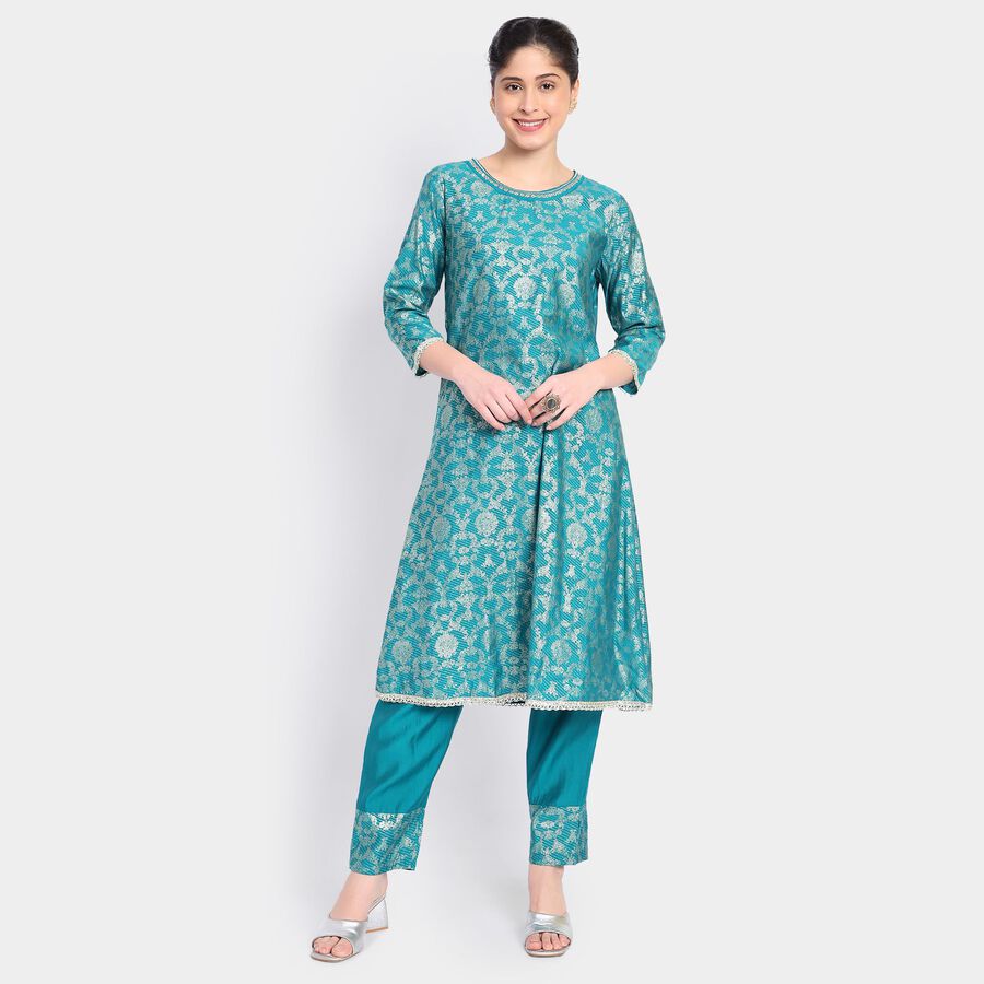 Ladies' Ethnic Set, Dark Green, large image number null