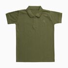 Boys Muted Olive Crew Neck Casual Half Sleeve T-Shirt, Olive, small
