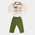 Infants Cotton Baba Suit, Olive, small image number null