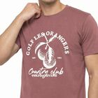 Men Pink Round Neck Regular T-Shirt, Pink, small