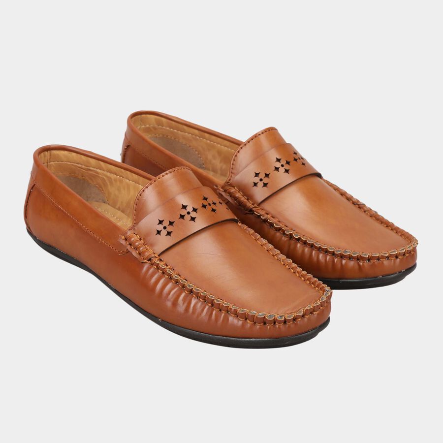 Men Slip-On Casual Shoes, Tan, large image number null