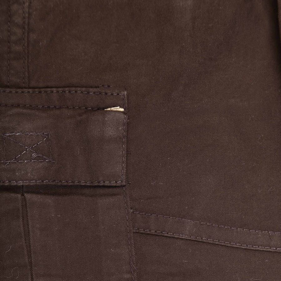 Infants Cotton Solid Trousers, Brown, large image number null