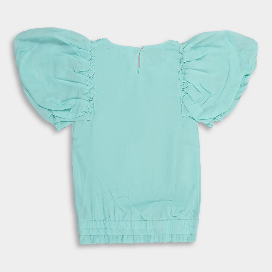 Girls' T-Shirt, हल्का हरा, large image number null