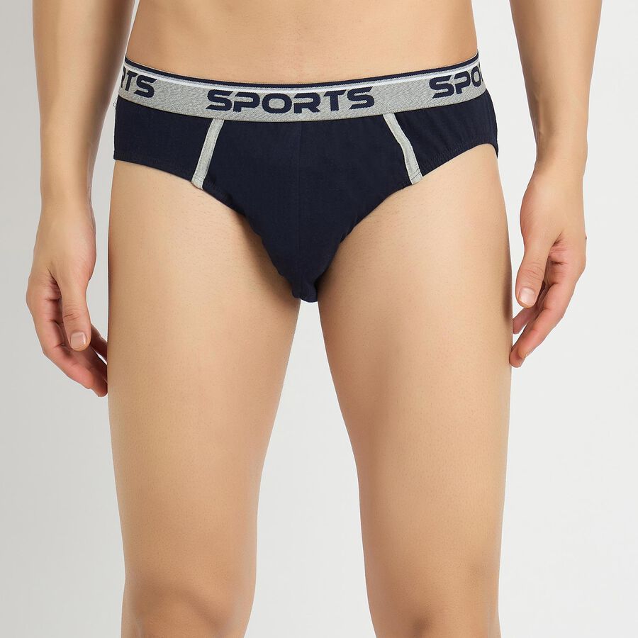 Men's 100% Cotton Briefs , Navy Blue, large image number null