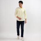 Men's Casual Shirt, Yellow, small