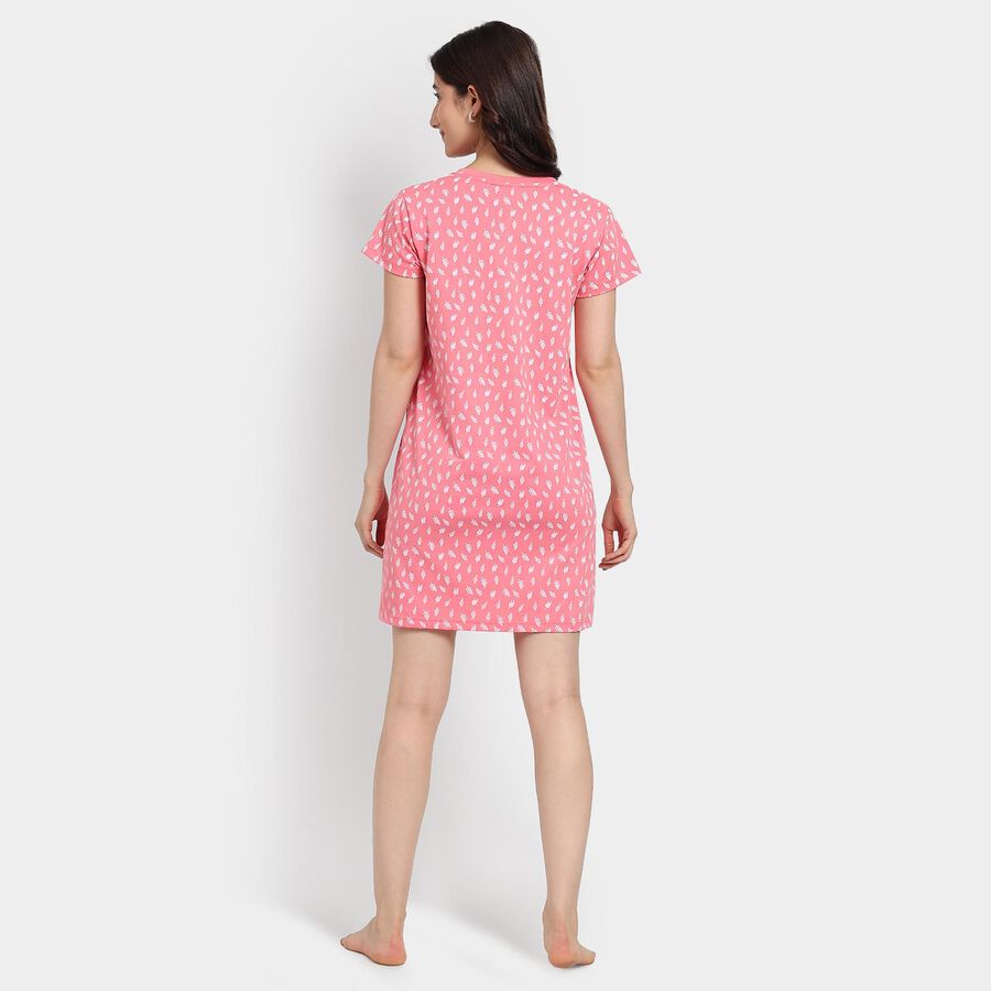 Ladies' Nighty , गुलाबी, large image number null