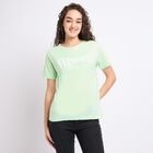 Ladies' Round Neck T-Shirt, Neon Green, small