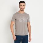 Men's Round Neck Half Sleeves T-Shirt, Dark Grey, small image number null