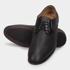 Men's Jet Black Lace-Up Formal Shoes, Black, small