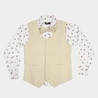 Boys Pink Cotton Collar Neck Shirt, Pink, small