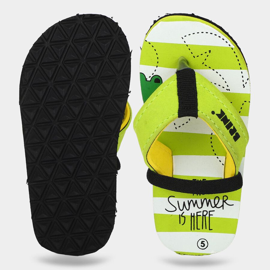 Boys' Slipper, Green, large