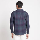 Cotton Checks Casual Shirt, Navy Blue, small image number null